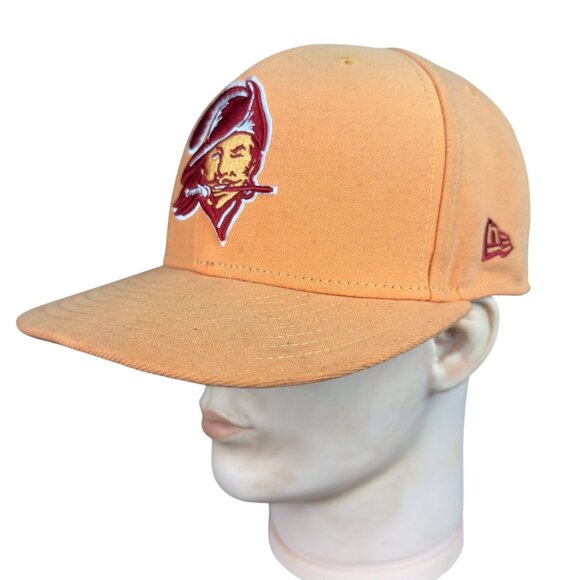 Vintage New Era NFL 59FIFTY Tampa Bay Buccaneers Snapback Cap Size 7 1/8 Orange - Picture 7 of 13